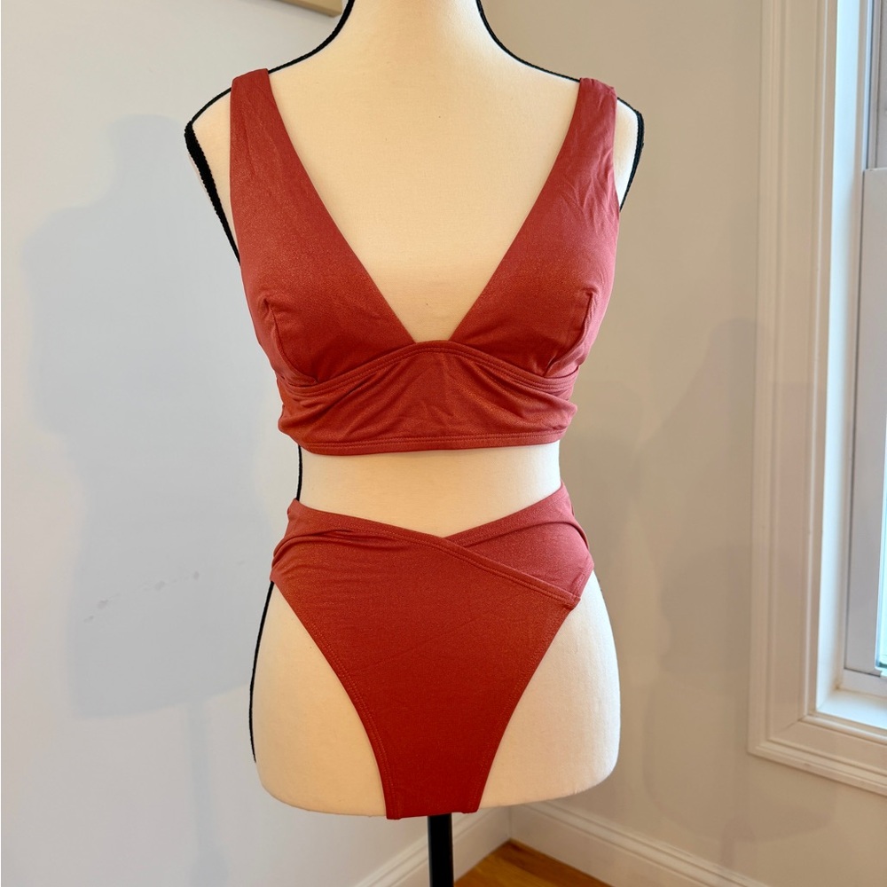 Rust Orange Bikini Set
